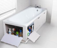 Практичный декор — экран под ванной