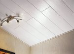 Отделка потолка в ванной — подвесной потолок из пластиковых панелей